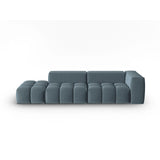 Verona Modulares 4-Sitzer Sofa, Linke Seite, aus Samt in Pastellblau (Casino Dark Blue), 265x85 cm von Cosmopolitan Design – Bild 1