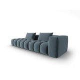 Verona Modulares 4-Sitzer Sofa, Linke Seite, aus Samt in Pastellblau (Casino Dark Blue), 265x85 cm von Cosmopolitan Design – Bild 3