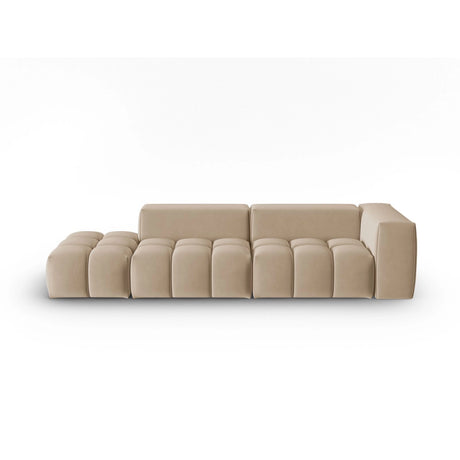 Verona Modulares 4-Sitzer Sofa, Linke Seite, aus Samt in Sand (Casino Lion), 265x85 cm von Cosmopolitan Design – Bild 1