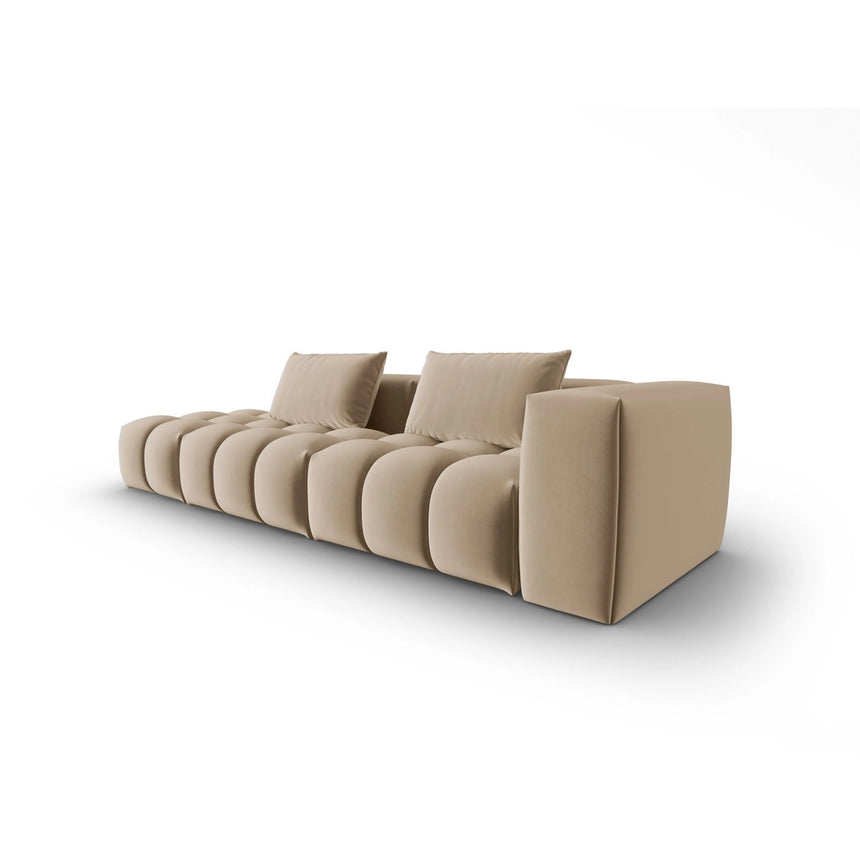 Verona Modulares 4-Sitzer Sofa, Linke Seite, aus Samt in Sand (Casino Lion), 265x85 cm von Cosmopolitan Design – Bild 3