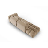 Verona Modulares 4-Sitzer Sofa, Linke Seite, aus Samt in Sand (Casino Lion), 265x85 cm von Cosmopolitan Design – Bild 4