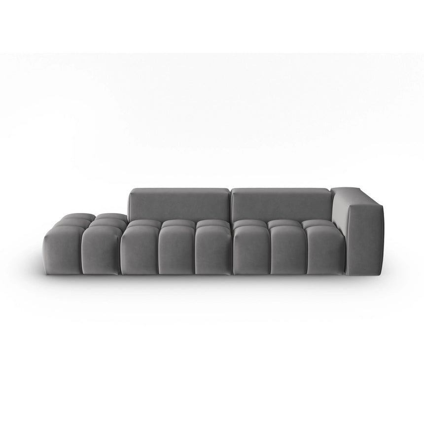 Verona Modulares 4-Sitzer Sofa, Linke Seite, aus Samt in Warmes Grau (Casino Anthracite), 265x85 cm von Cosmopolitan Design – Bild 1