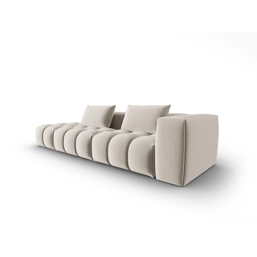 Verona Modulares 4-Sitzer Sofa, Linke Seite, aus Samt oder Strukturstoff, 265x85 cm von Cosmopolitan Design – Bild 3