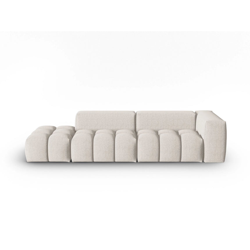 Verona Modulares 4-Sitzer Sofa, Linke Seite, aus Strukturierter Stoff in Beige (Sorella 03), 265x85 cm von Cosmopolitan Design – Bild 1