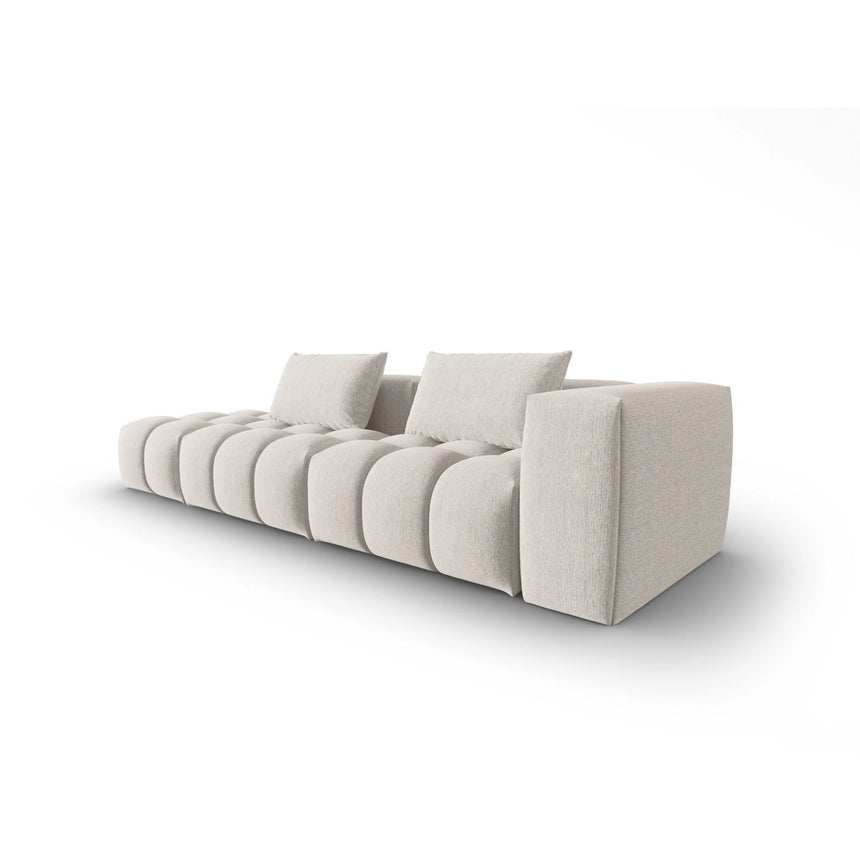 Verona Modulares 4-Sitzer Sofa, Linke Seite, aus Strukturierter Stoff in Beige (Sorella 03), 265x85 cm von Cosmopolitan Design – Bild 3