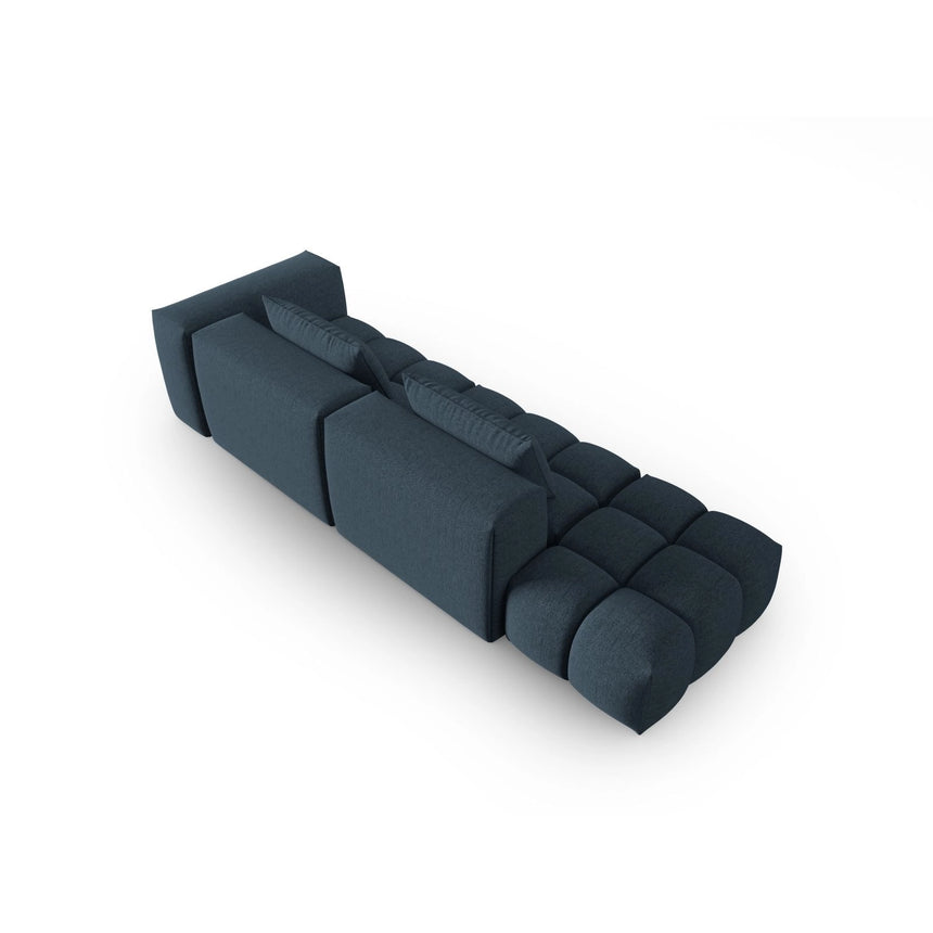 Verona Modulares 4-Sitzer Sofa, Linke Seite, aus Strukturierter Stoff in Dunkelblau (Sorella 77), 265x85 cm von Cosmopolitan Design – Bild 4