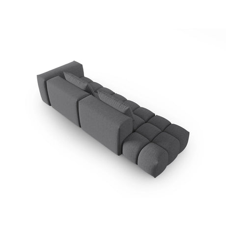Verona Modulares 4-Sitzer Sofa, Linke Seite, aus Strukturierter Stoff in Grau (Sorella 89), 265x85 cm von Cosmopolitan Design – Bild 4