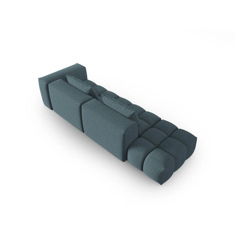 Verona Modulares 4-Sitzer Sofa, Linke Seite, aus Strukturierter Stoff in Hellblau (Sorella 76), 265x85 cm von Cosmopolitan Design – Bild 4