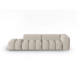Verona Modulares 4-Sitzer Sofa, Linke Seite, aus Strukturierter Stoff in Sand (Sorella 05), 265x85 cm von Cosmopolitan Design – Bild 1
