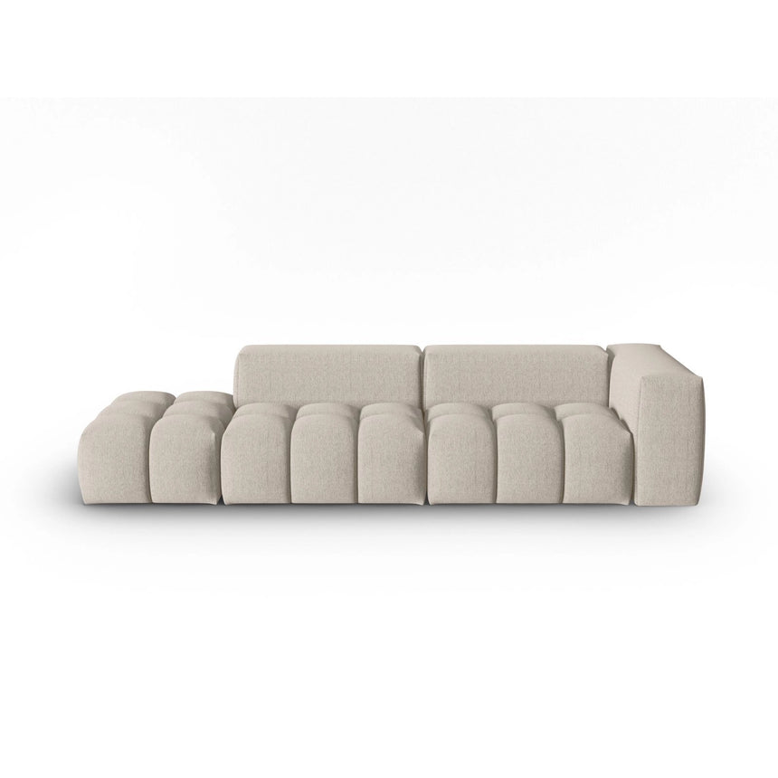 Verona Modulares 4-Sitzer Sofa, Linke Seite, aus Strukturierter Stoff in Sand (Sorella 05), 265x85 cm von Cosmopolitan Design – Bild 1