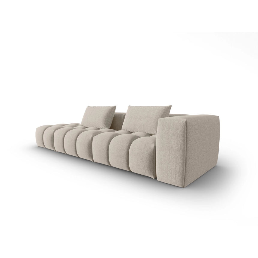 Verona Modulares 4-Sitzer Sofa, Linke Seite, aus Strukturierter Stoff in Sand (Sorella 05), 265x85 cm von Cosmopolitan Design – Bild 3