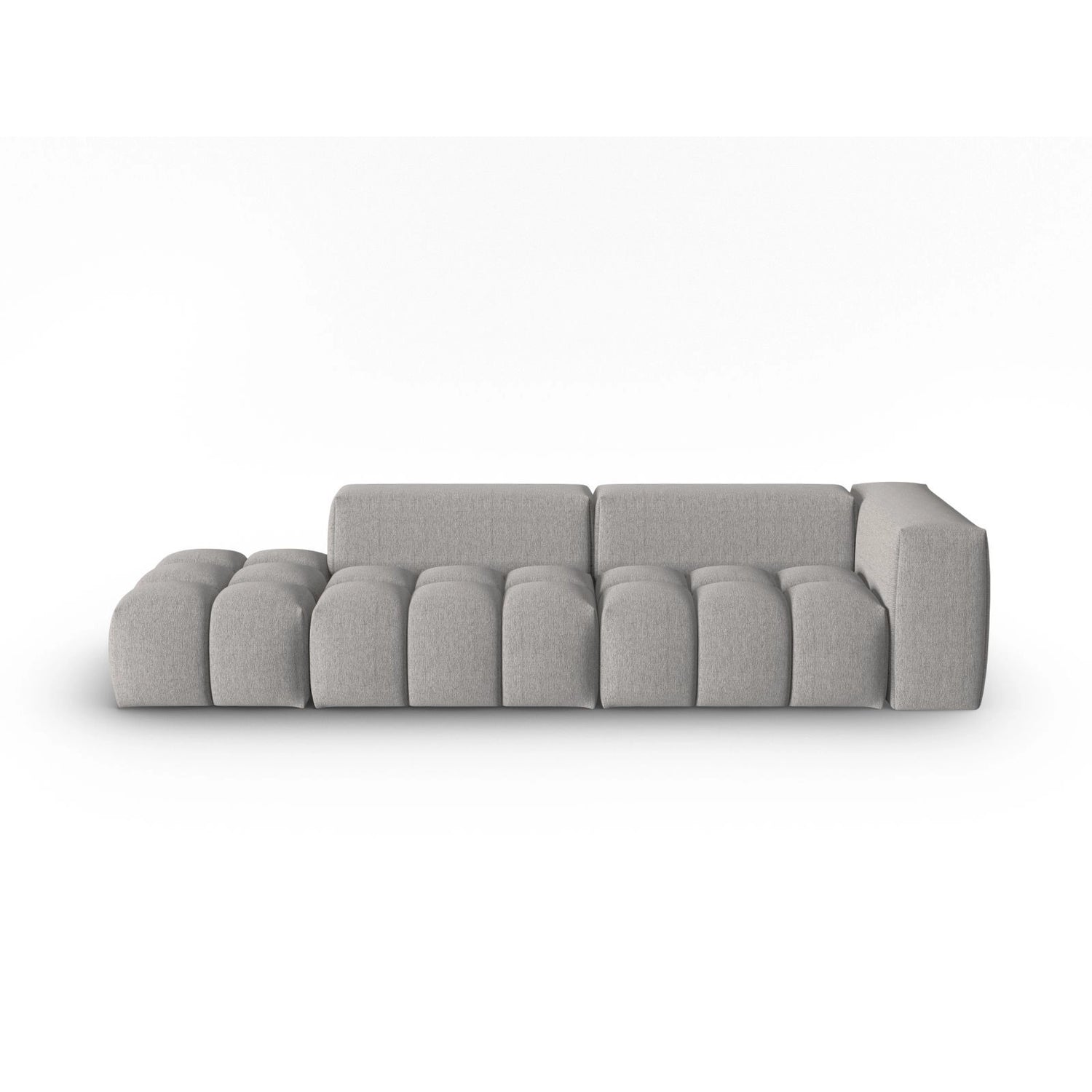 Verona Modulares 4-Sitzer Sofa, Linke Seite, aus Strukturierter Stoff in Warmes Grau (Sorella 84), 265x85 cm von Cosmopolitan Design – Bild 1