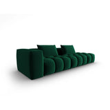 Verona Modulares 4-Sitzer Sofa, Rechte Seite, aus Samt in Flaschengrün (Casino Deep Green), 265x85 cm von Cosmopolitan Design – Bild 3