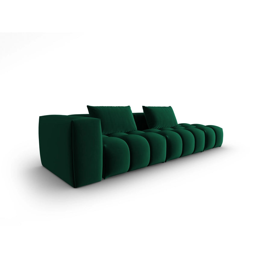 Verona Modulares 4-Sitzer Sofa, Rechte Seite, aus Samt in Flaschengrün (Casino Deep Green), 265x85 cm von Cosmopolitan Design – Bild 3