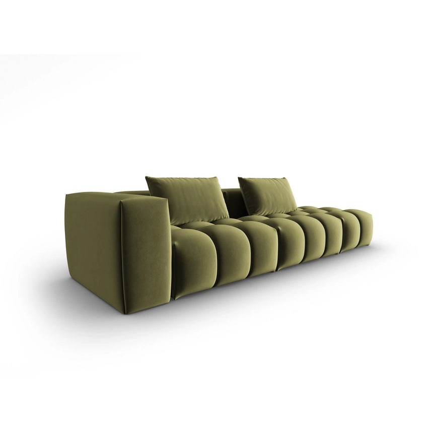 Verona Modulares 4-Sitzer Sofa, Rechte Seite, aus Samt in Hellgrün (Casino Forest), 265x85 cm von Cosmopolitan Design – Bild 3
