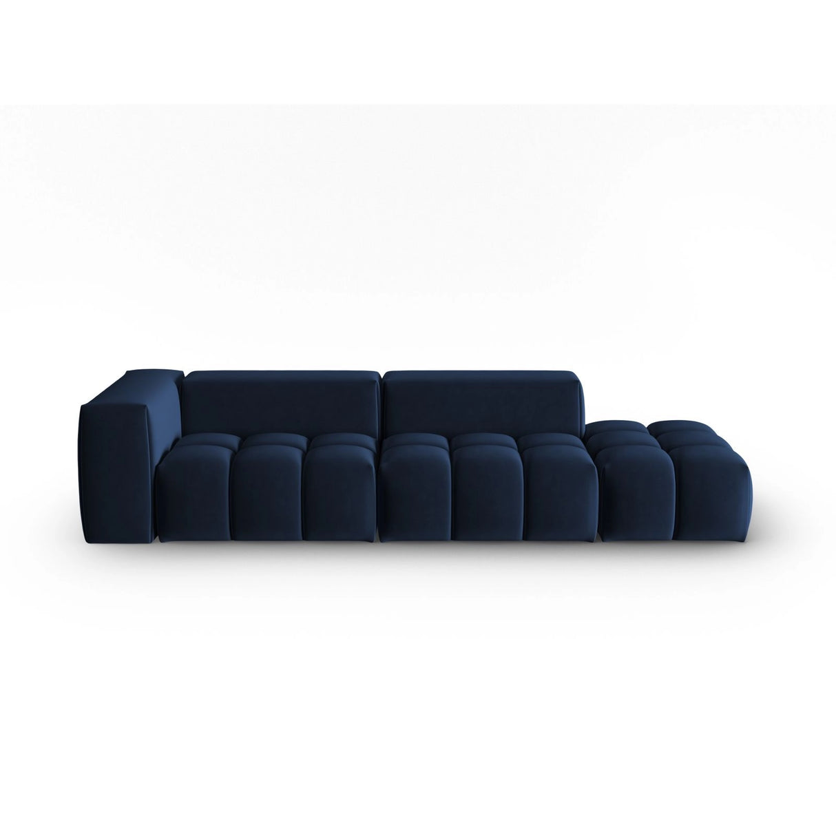 Verona Modulares 4-Sitzer Sofa, Rechte Seite, aus Samt in Königsblau (Casino Deep Blue), 265x85 cm von Cosmopolitan Design – Bild 1