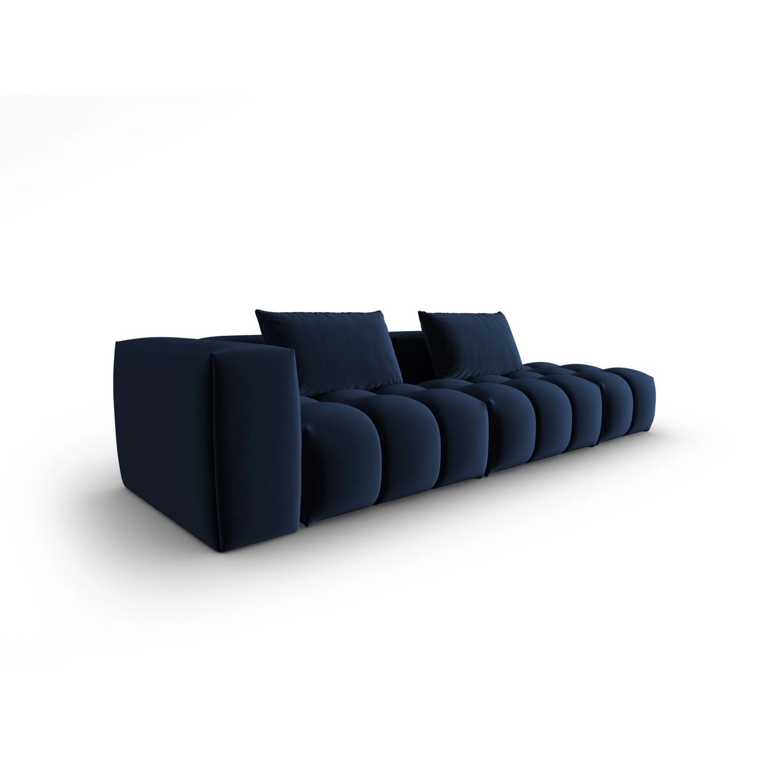 Verona Modulares 4-Sitzer Sofa, Rechte Seite, aus Samt in Königsblau (Casino Deep Blue), 265x85 cm von Cosmopolitan Design – Bild 3