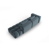 Verona Modulares 4-Sitzer Sofa, Rechte Seite, aus Samt in Pastellblau (Casino Dark Blue), 265x85 cm von Cosmopolitan Design – Bild 4