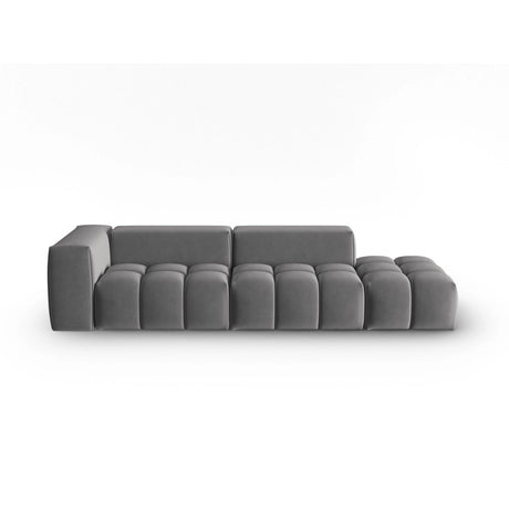 Verona Modulares 4-Sitzer Sofa, Rechte Seite, aus Samt in Warmes Grau (Casino Anthracite), 265x85 cm von Cosmopolitan Design – Bild 1