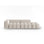 Verona Modulares 4-Sitzer Sofa, Rechte Seite, aus Samt oder Strukturstoff, 265x85 cm von Cosmopolitan Design – Bild 1
