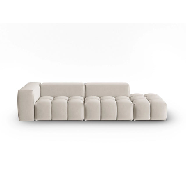 Verona Modulares 4-Sitzer Sofa, Rechte Seite, aus Samt oder Strukturstoff, 265x85 cm von Cosmopolitan Design – Bild 1