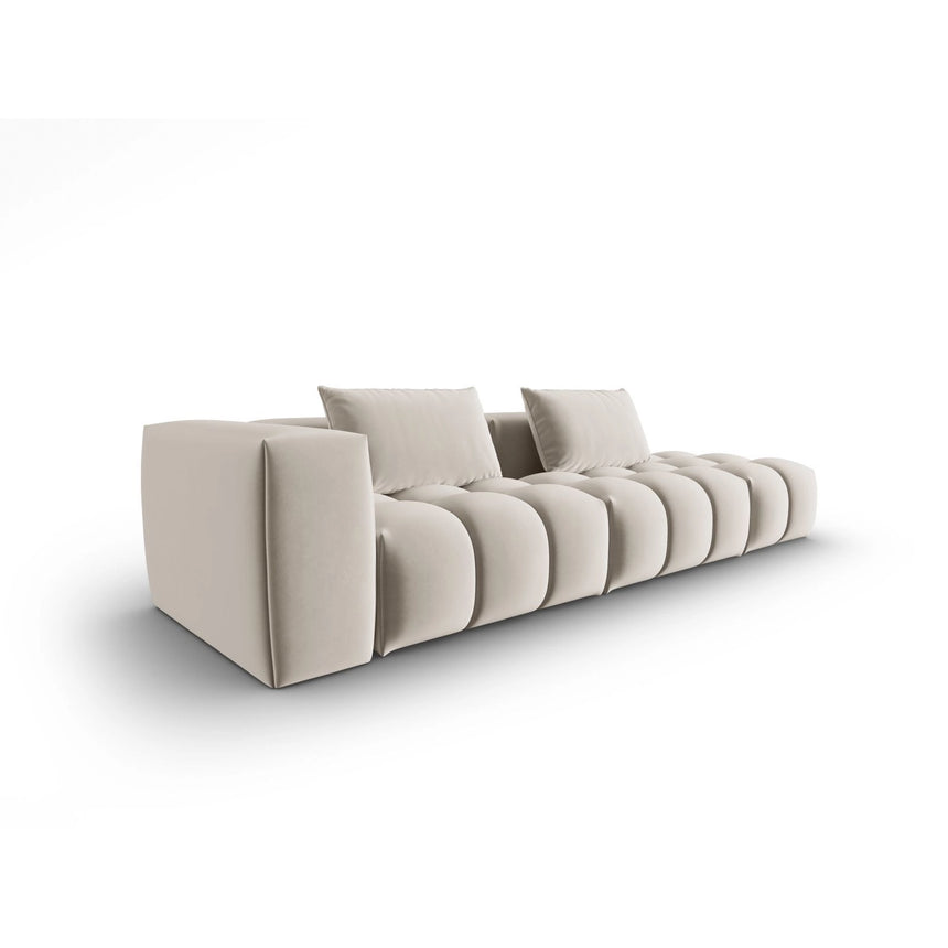 Verona Modulares 4-Sitzer Sofa, Rechte Seite, aus Samt oder Strukturstoff, 265x85 cm von Cosmopolitan Design – Bild 3