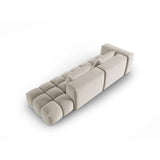 Verona Modulares 4-Sitzer Sofa, Rechte Seite, aus Samt oder Strukturstoff, 265x85 cm von Cosmopolitan Design – Bild 4
