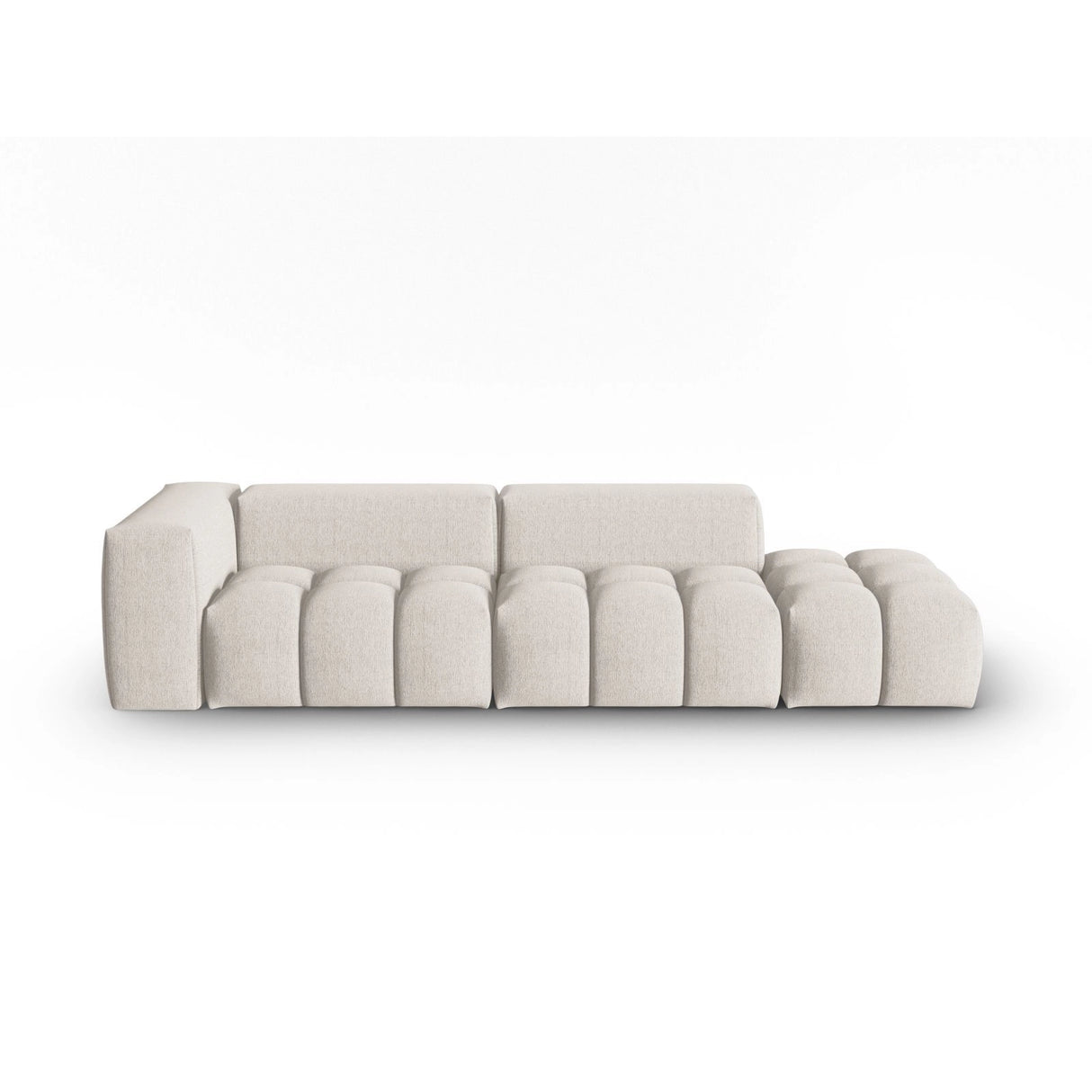 Verona Modulares 4-Sitzer Sofa, Rechte Seite, aus Strukturierter Stoff in Beige (Sorella 03), 265x85 cm von Cosmopolitan Design – Bild 1