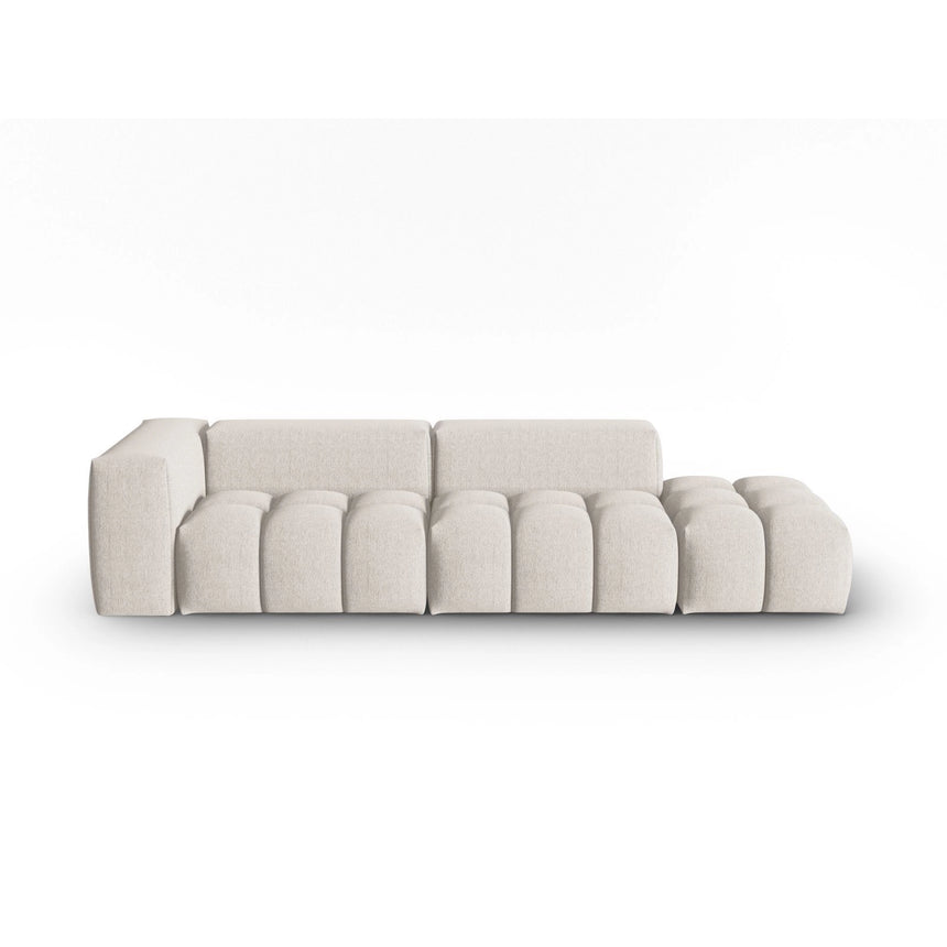 Verona Modulares 4-Sitzer Sofa, Rechte Seite, aus Strukturierter Stoff in Beige (Sorella 03), 265x85 cm von Cosmopolitan Design – Bild 1