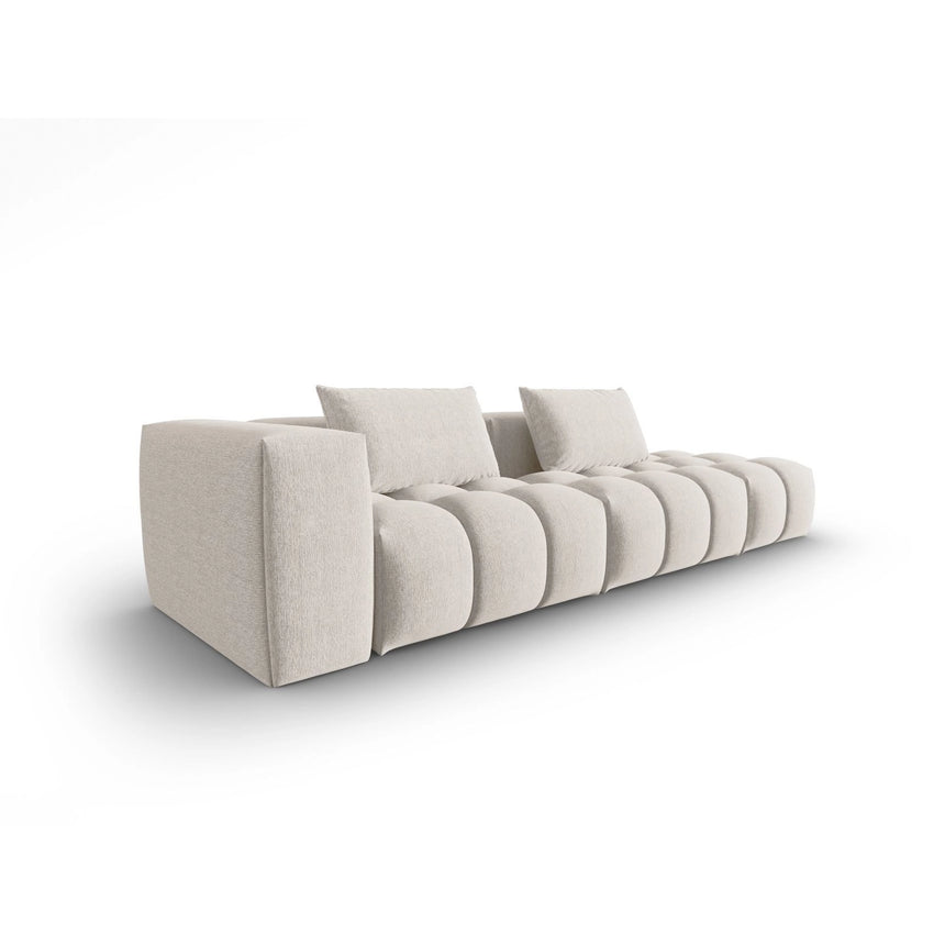 Verona Modulares 4-Sitzer Sofa, Rechte Seite, aus Strukturierter Stoff in Beige (Sorella 03), 265x85 cm von Cosmopolitan Design – Bild 3