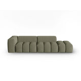 Verona Modulares 4-Sitzer Sofa, Rechte Seite, aus Strukturierter Stoff in Dunkles olivgrün (Sorella 34), 265x85 cm von Cosmopolitan Design – Bild 1