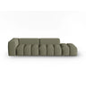 Verona Modulares 4-Sitzer Sofa, Rechte Seite, aus Strukturierter Stoff in Dunkles olivgrün (Sorella 34), 265x85 cm von Cosmopolitan Design – Bild 1