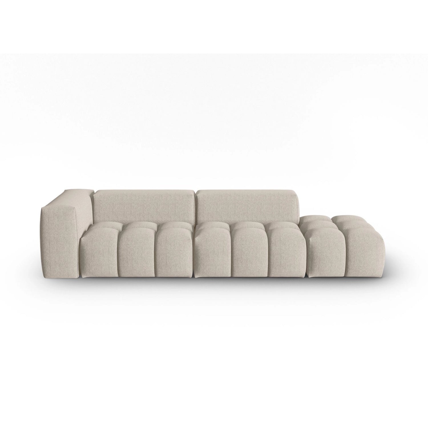 Verona Modulares 4-Sitzer Sofa, Rechte Seite, aus Strukturierter Stoff in Sand (Sorella 05), 265x85 cm von Cosmopolitan Design – Bild 1