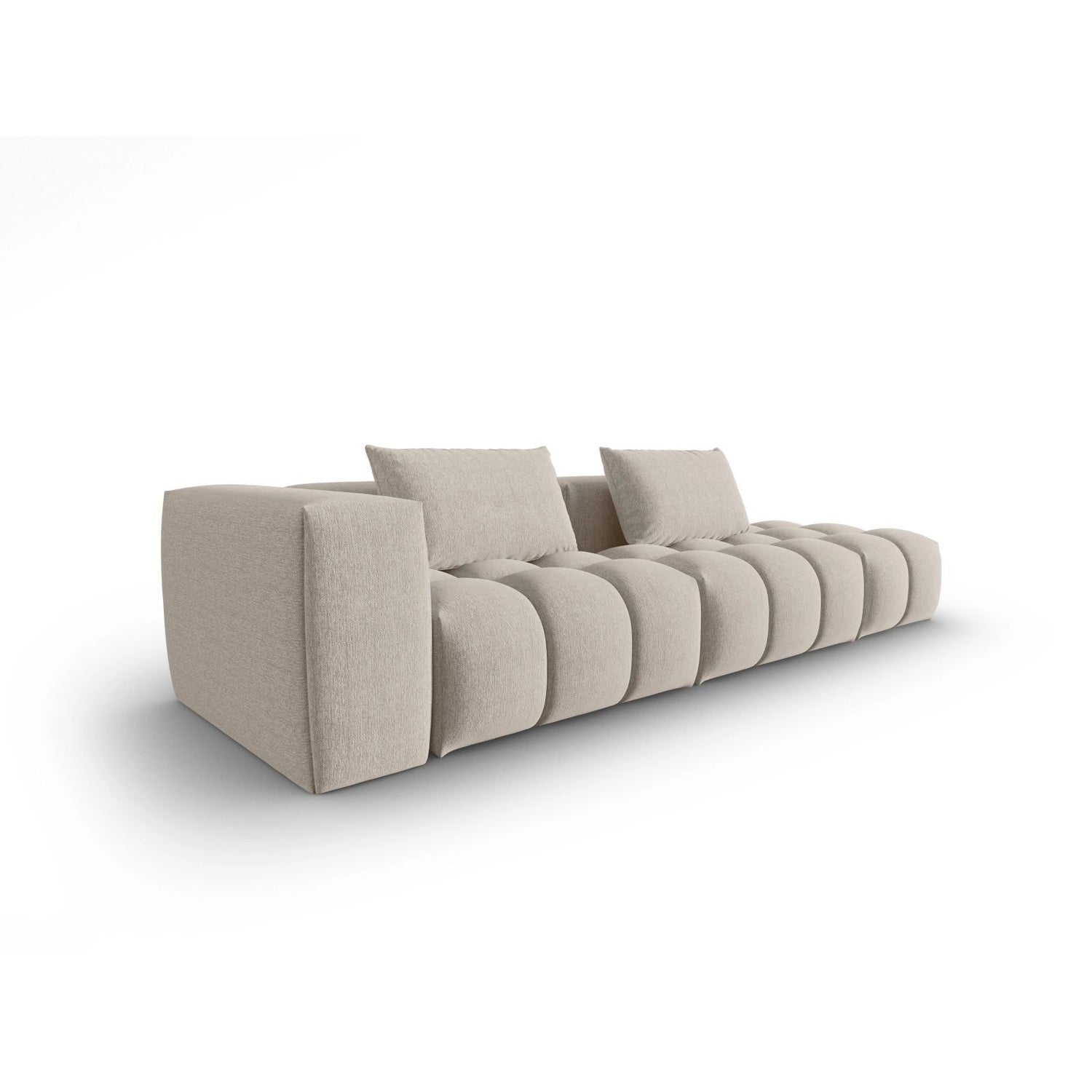 Verona Modulares 4-Sitzer Sofa, Rechte Seite, aus Strukturierter Stoff in Sand (Sorella 05), 265x85 cm von Cosmopolitan Design – Bild 3
