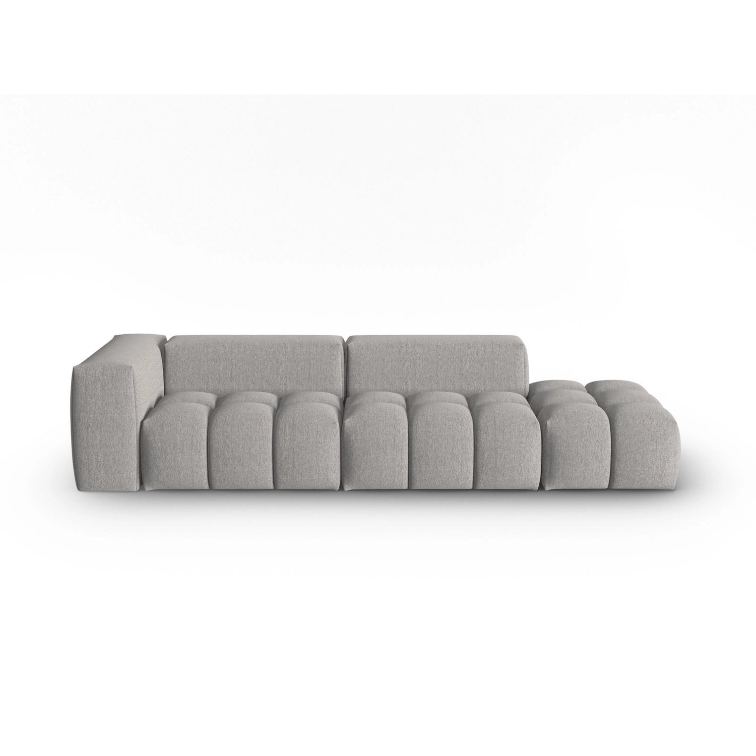 Verona Modulares 4-Sitzer Sofa, Rechte Seite, aus Strukturierter Stoff in Warmes Grau (Sorella 84), 265x85 cm von Cosmopolitan Design – Bild 1