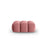 Verona Pouf aus Samt in Flamingo (Casino Salmon), 60x85 cm von Cosmopolitan Design – Bild 1
