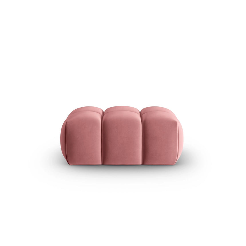 Verona Pouf aus Samt in Flamingo (Casino Salmon), 60x85 cm von Cosmopolitan Design – Bild 1