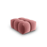 Verona Pouf aus Samt in Flamingo (Casino Salmon), 60x85 cm von Cosmopolitan Design – Bild 3