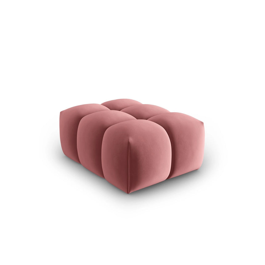 Verona Pouf aus Samt in Flamingo (Casino Salmon), 60x85 cm von Cosmopolitan Design – Bild 3