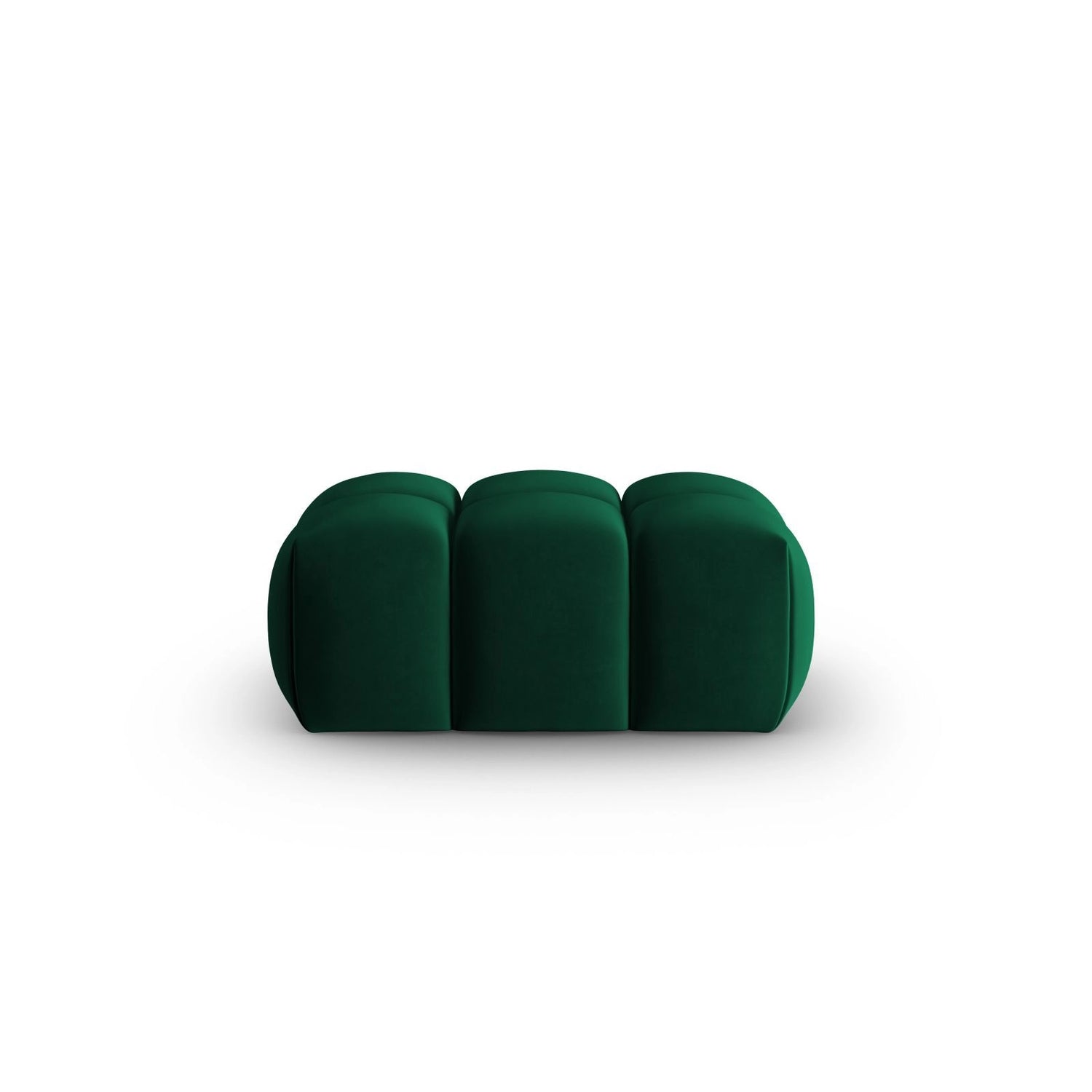 Verona Pouf aus Samt in Flaschengrün (Casino Deep Green), 60x85 cm von Cosmopolitan Design – Bild 1
