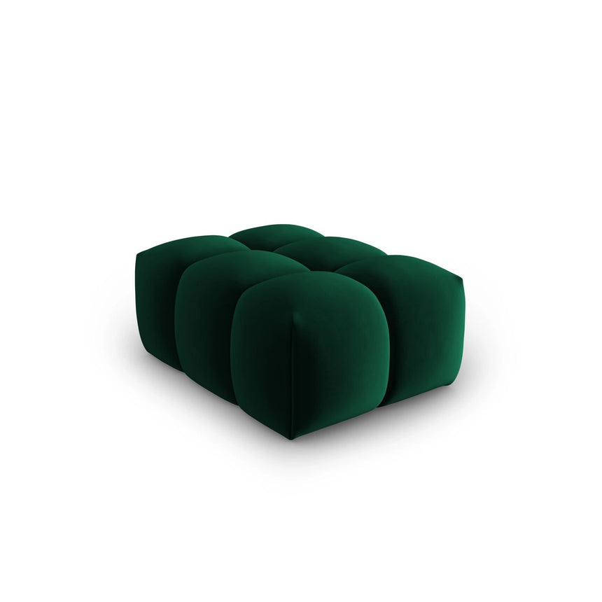 Verona Pouf aus Samt in Flaschengrün (Casino Deep Green), 60x85 cm von Cosmopolitan Design – Bild 3