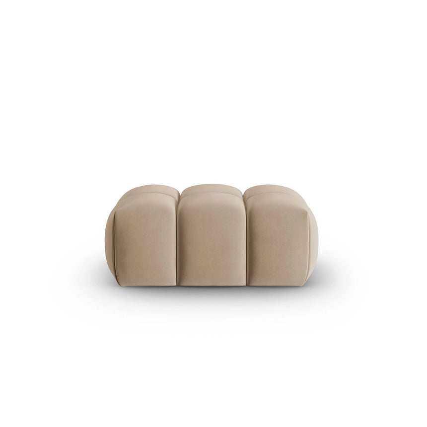 Verona Pouf aus Samt in Sand (Casino Lion), 60x85 cm von Cosmopolitan Design – Bild 1