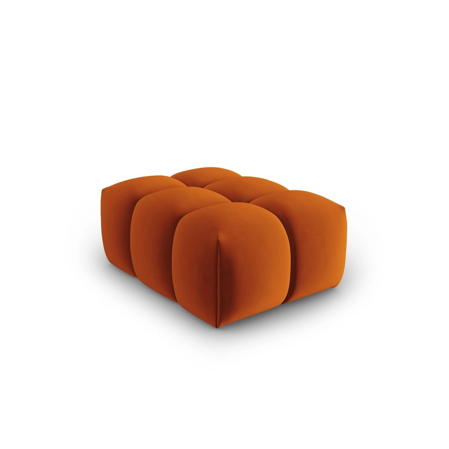 Verona Pouf aus Samt in Terrakotta (Casino Terracota), 60x85 cm von Cosmopolitan Design – Bild 3