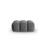 Verona Pouf aus Samt in Warmes Grau (Casino Anthracite), 60x85 cm von Cosmopolitan Design – Bild 1
