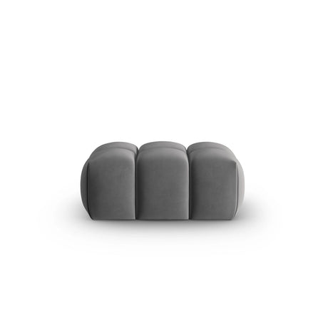 Verona Pouf aus Samt in Warmes Grau (Casino Anthracite), 60x85 cm von Cosmopolitan Design – Bild 1