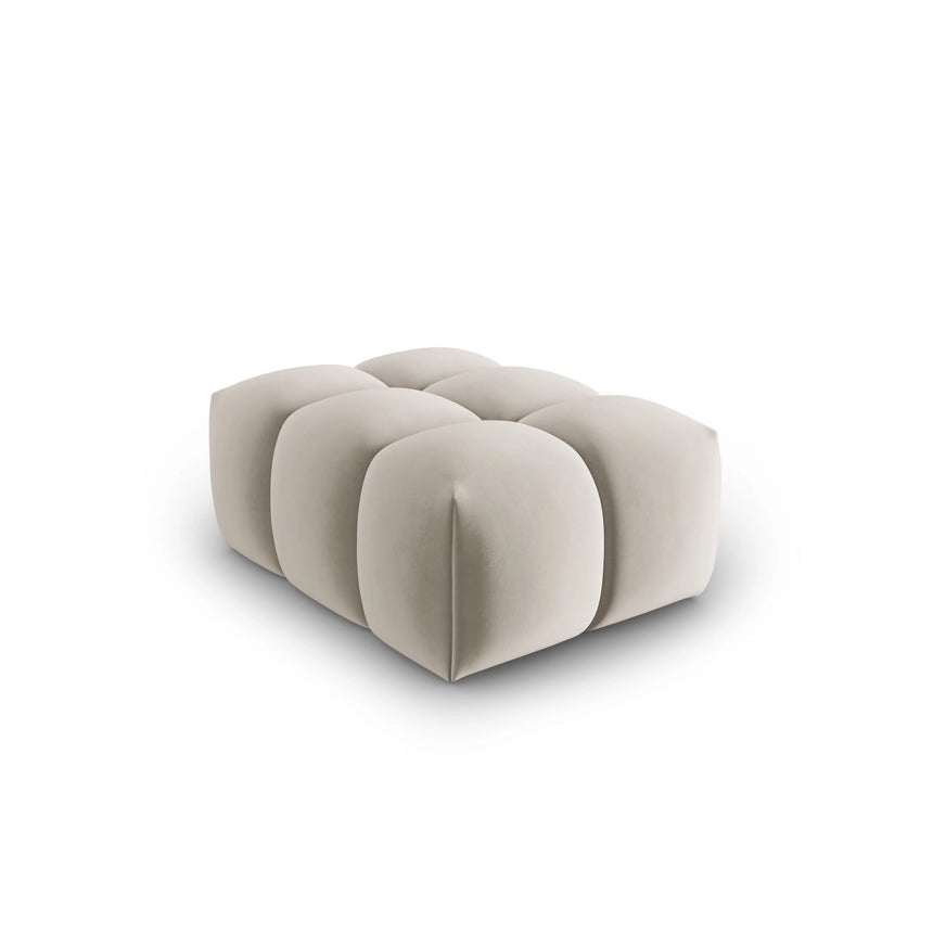 Verona Pouf aus Samt und Strukturstoff, 60x85 cm von Cosmopolitan Design – Bild 3
