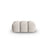 Verona Pouf aus Strukturierter Stoff in Beige (Sorella 03), 60x85 cm von Cosmopolitan Design – Bild 1