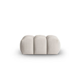 Verona Pouf aus Strukturierter Stoff in Beige (Sorella 03), 60x85 cm von Cosmopolitan Design – Bild 1