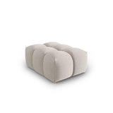 Verona Pouf aus Strukturierter Stoff in Beige (Sorella 03), 60x85 cm von Cosmopolitan Design – Bild 3