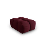 Verona Pouf aus Strukturierter Stoff in Burgund (Sorella 59), 60x85 cm von Cosmopolitan Design – Bild 3
